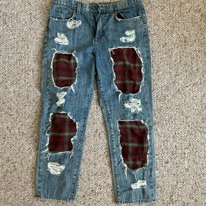 CARMAR SIZE 28 Plaid jean